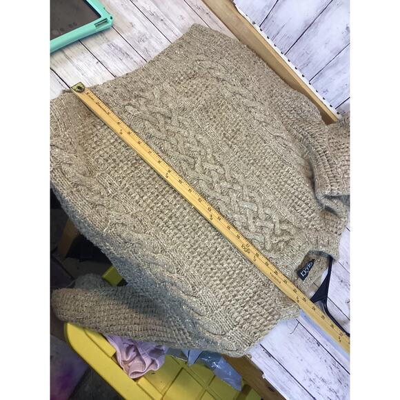 Vintage Authentic Gucci made in Italy wool blend Chunky Knit Sweater in beige - Picture 4 of 5